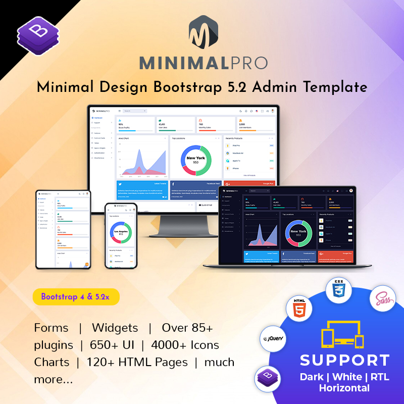 Minimal Pro The Ultimate Bootstrap Admin Templates