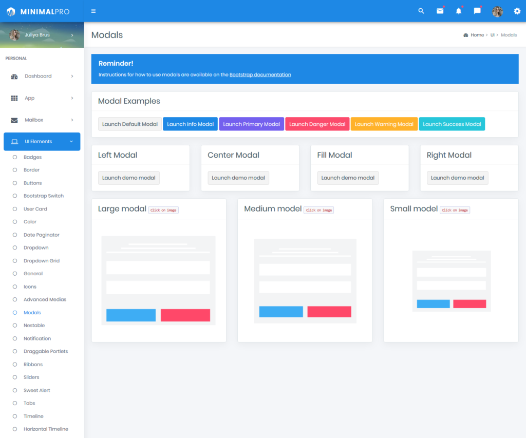 Minimal Pro Responsive Bootstrap Admin Templates