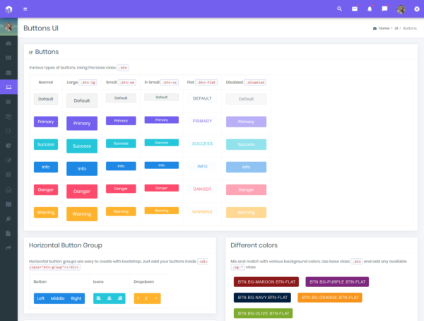 Mini Sidebar Bootstrap Admin Templates