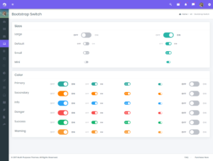 Mini Sidebar Bootstrap Admin Templates