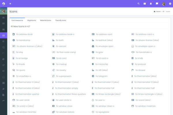 Mini Sidebar Bootstrap Admin Templates