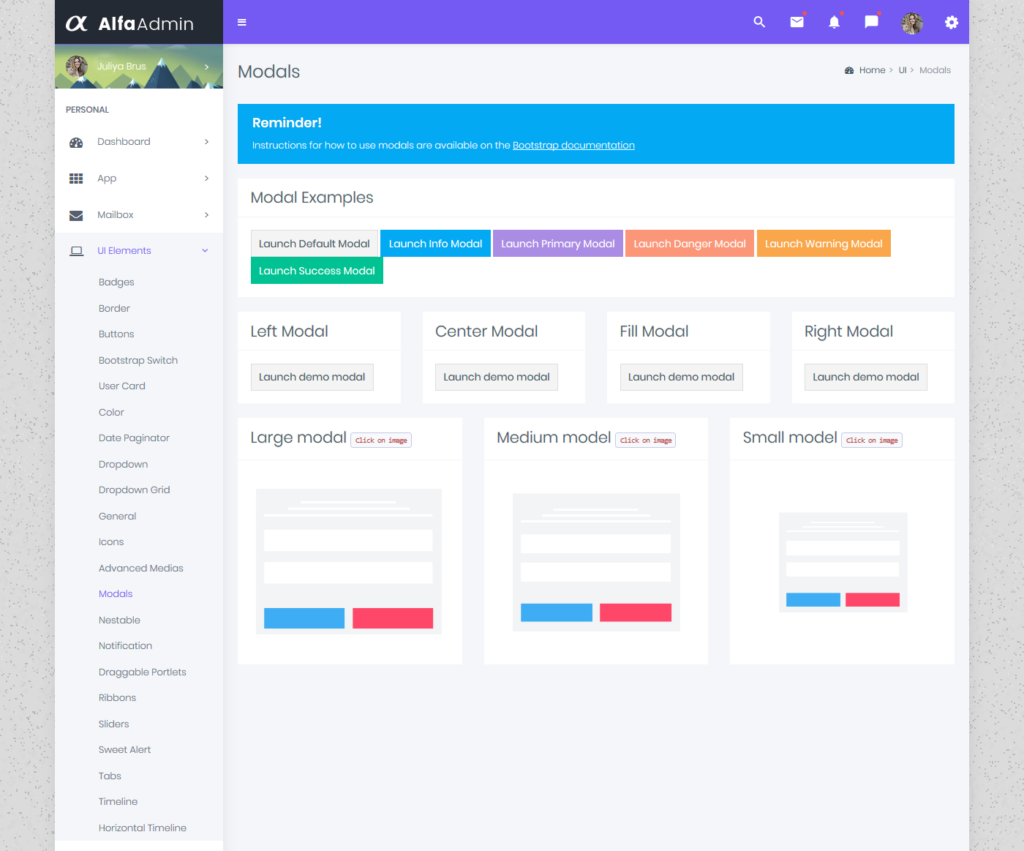 Alfa Boxed – Responsive Bootstrap Admin Templates & WebApp Template