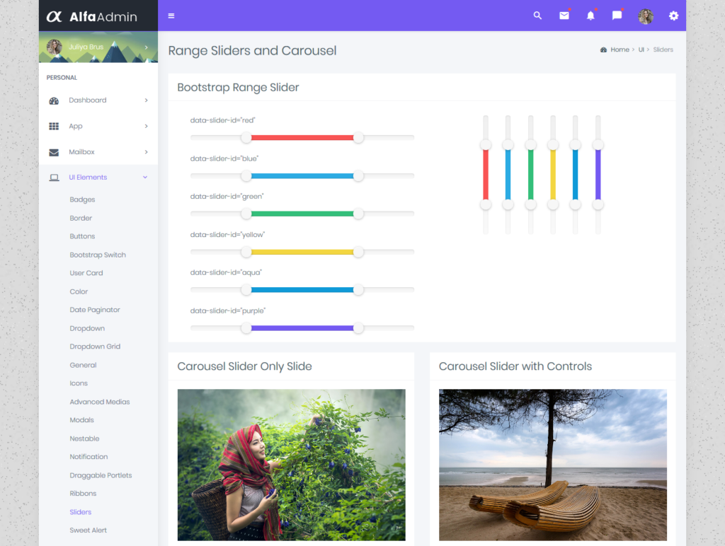 Alfa Boxed – Responsive Bootstrap Admin Templates & WebApp Template