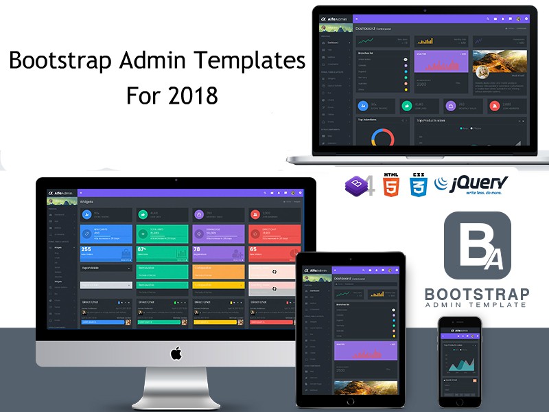 10+ Beautifully Designed Bootstrap Admin Templates For 2018