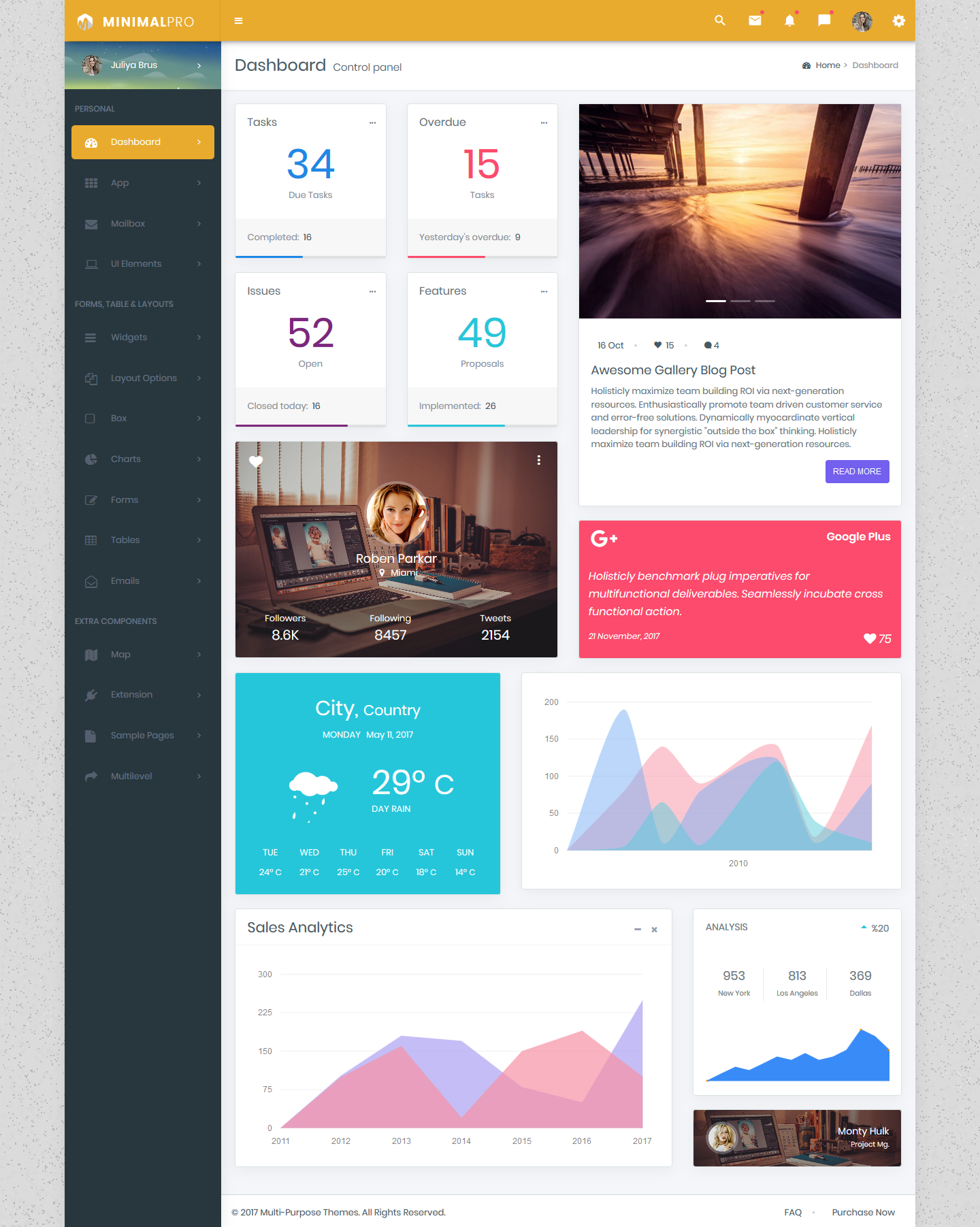 Bootstrap Admin Template