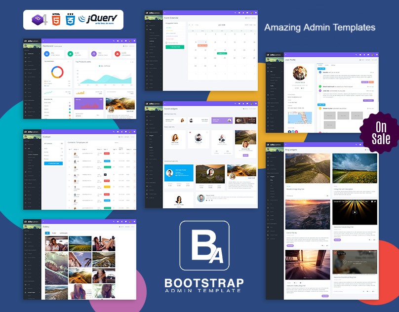 The Popular Collection Of Admin Templates – Bootstrap Admin Templates