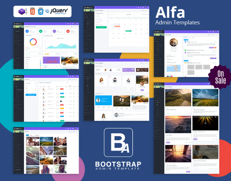 Ultimate Collection Of Inspiring Bootstrap Admin Templates and UI Framework