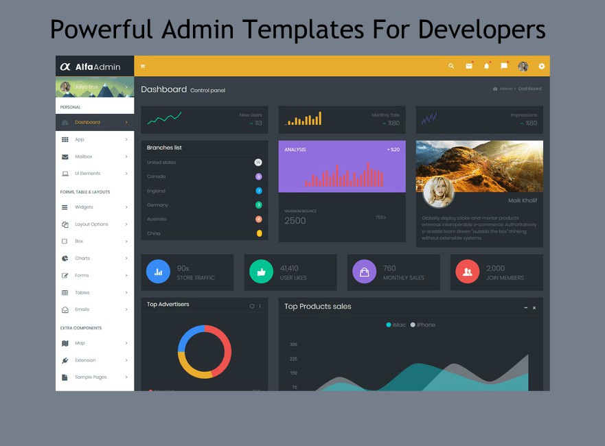 Powerful Admin Templates 2019 For Developers
