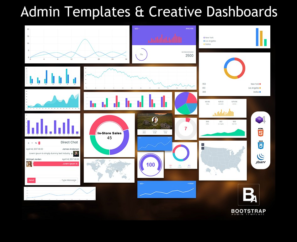 Admin Templates & Creative Dashboards By Bootstrap Admin Template