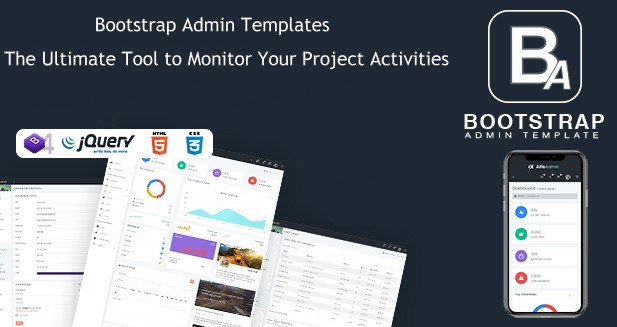 Bootstrap Admin Templates – The Ultimate Tool To Monitor Your Project Activities