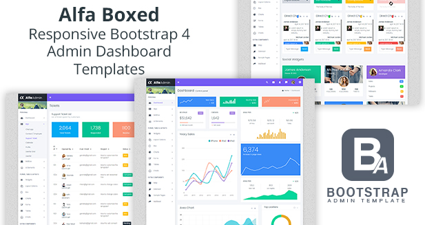 Premium Admin Template Dashboard UI And Admin Panel – Alfa Boxed