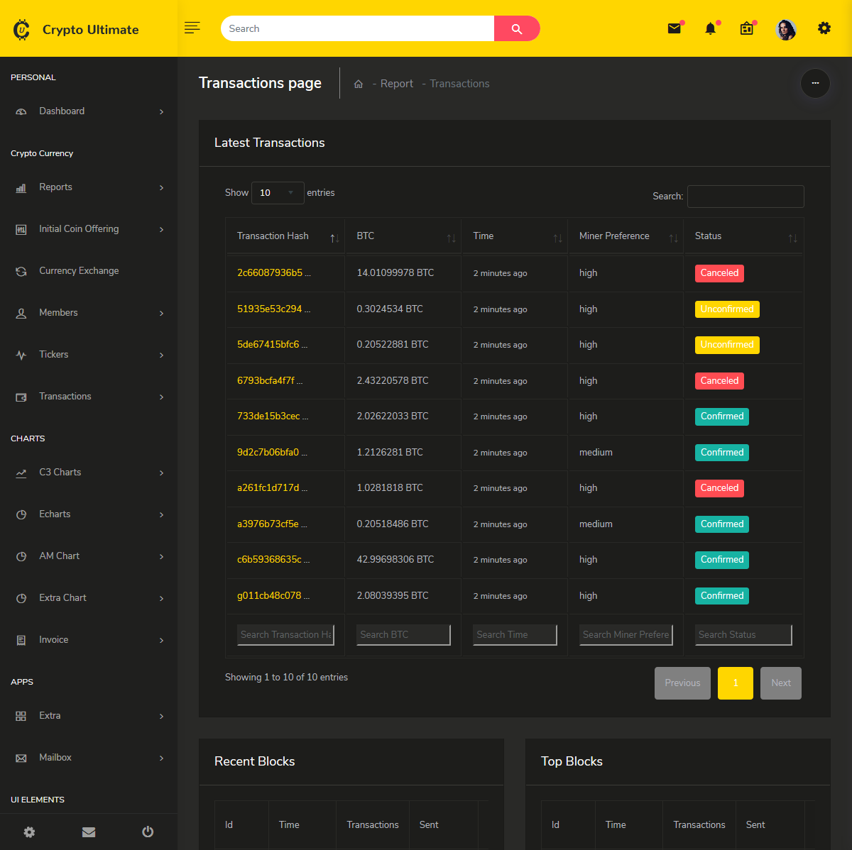 Bootstrap 4 Admin Templates