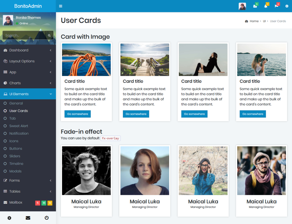 Bonito Responsive Bootstrap Admin Templates & Dashboard