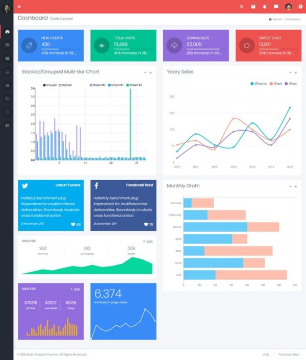 Unique Admin Templates Bootstrap | Premium Admin Templates