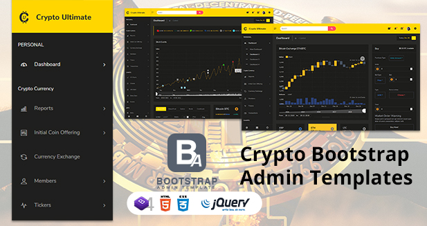 Crypto Admin Templates Bootstrap By Bootstrap Admin Template
