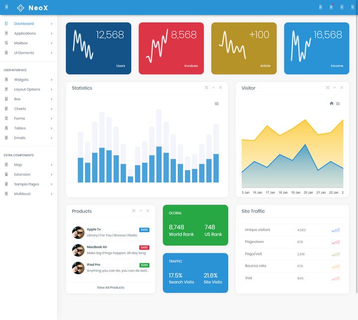 35+ Top Premium and Free Bootstrap Admin Templates For 2019