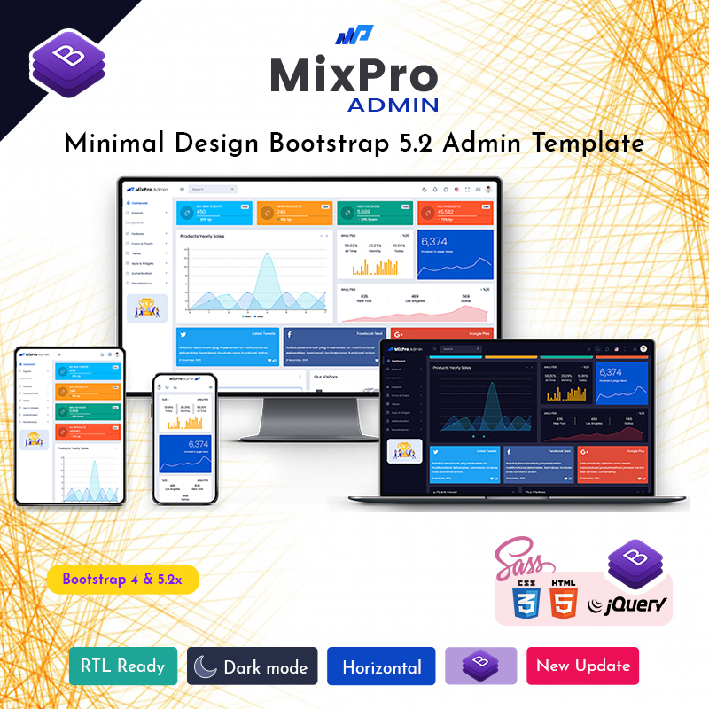 MixPro Bootstrap 5 Admin Templates