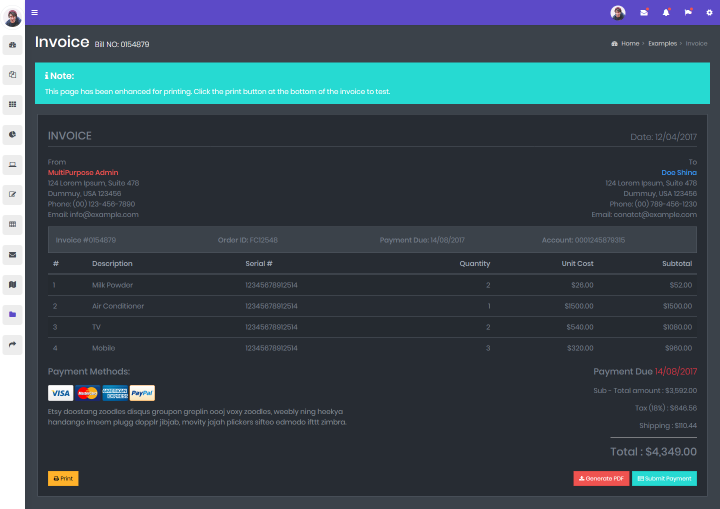MixPro Admin Templates Bootstrap By Bootstrap Admin Template