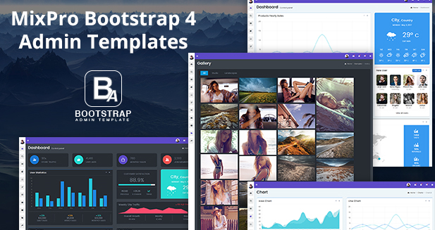 MixPro Admin Templates Bootstrap By Bootstrap Admin Template