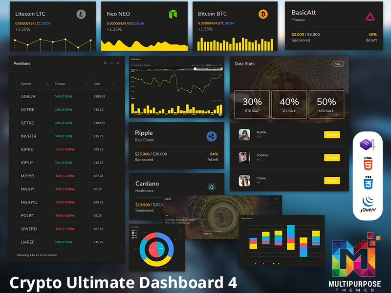Crypto Ultimate Dashboard Admin Template And Web Apps