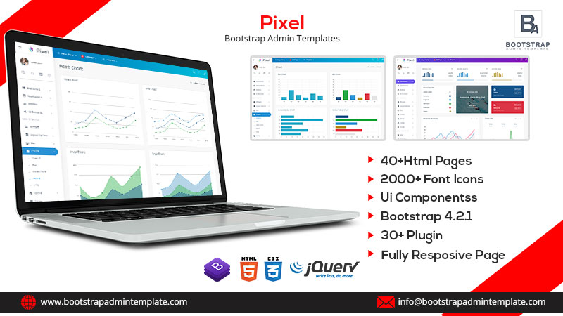 Pixel Premium Admin Dashboard Web Apps & UI Kit