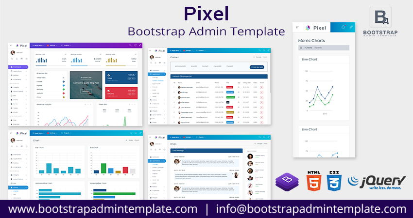 Pixel Bootstrap Admin Template Web Apps & UI Kit