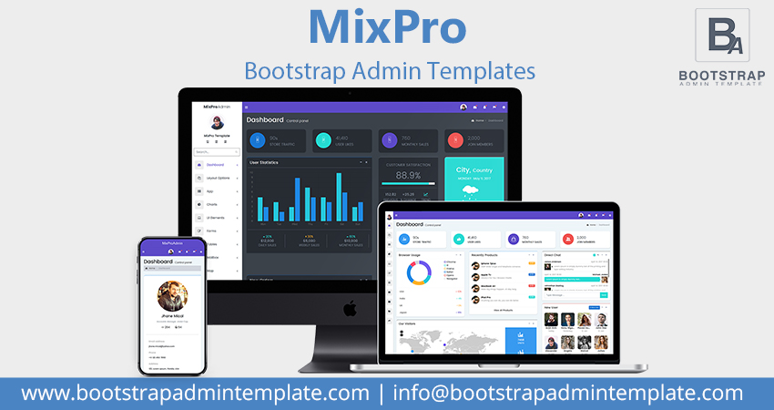 Premium Admin Template – MixPro By Bootstrap Admin Templates