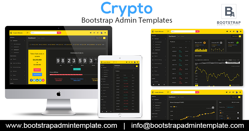 Cryptocurrency Dashboard Admin Template With Bootstrap Dashboard