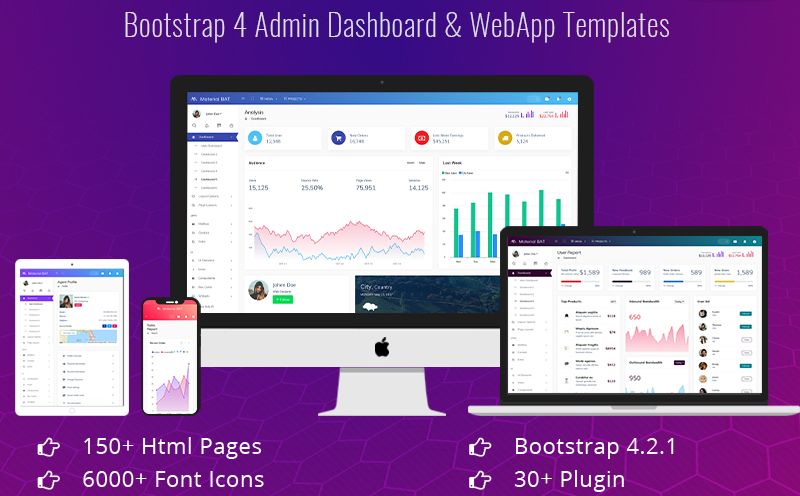 Bootstrap 4 Admin Templates
