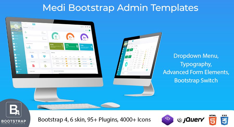 Medi Bootstrap 4 Admin Templates