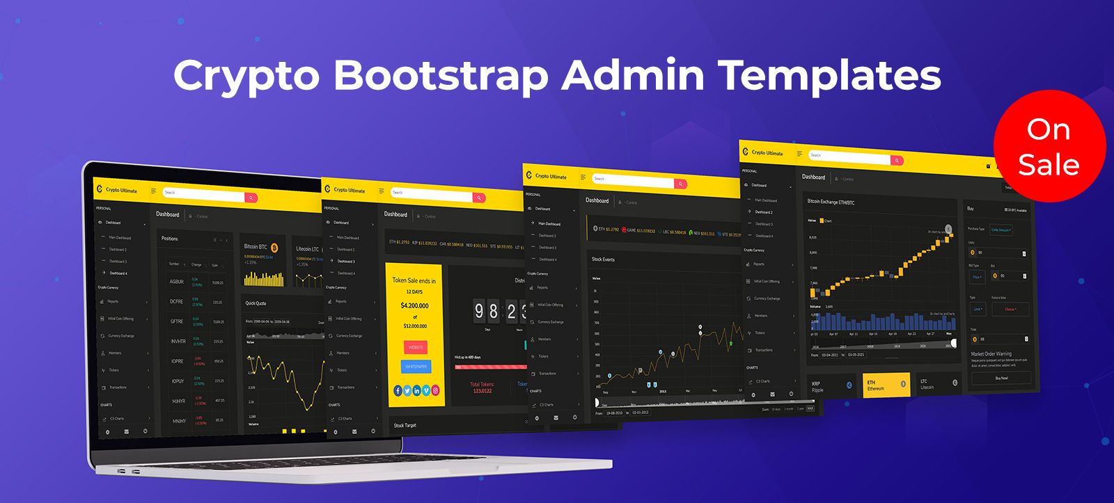 Bootstrap Crypto Admin Templates For CryptoCurrency Website