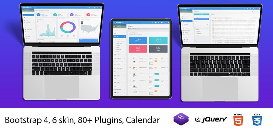 Minimal Pro Bootstrap Admin Templates