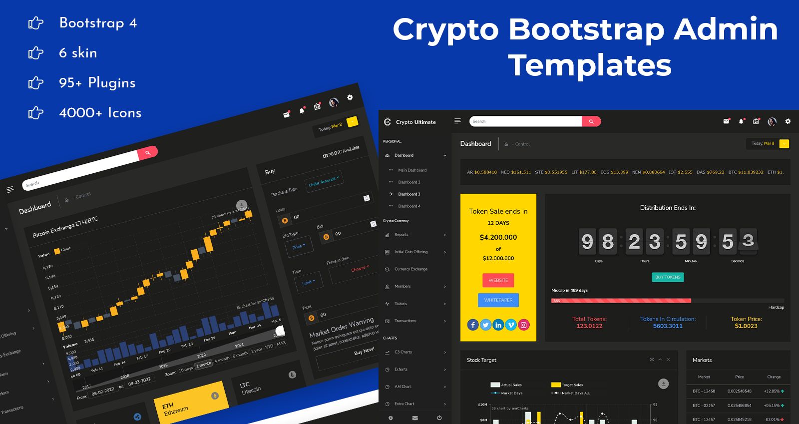How To Create A Rich Dashboard With The Help Of Crypto Admin Templates