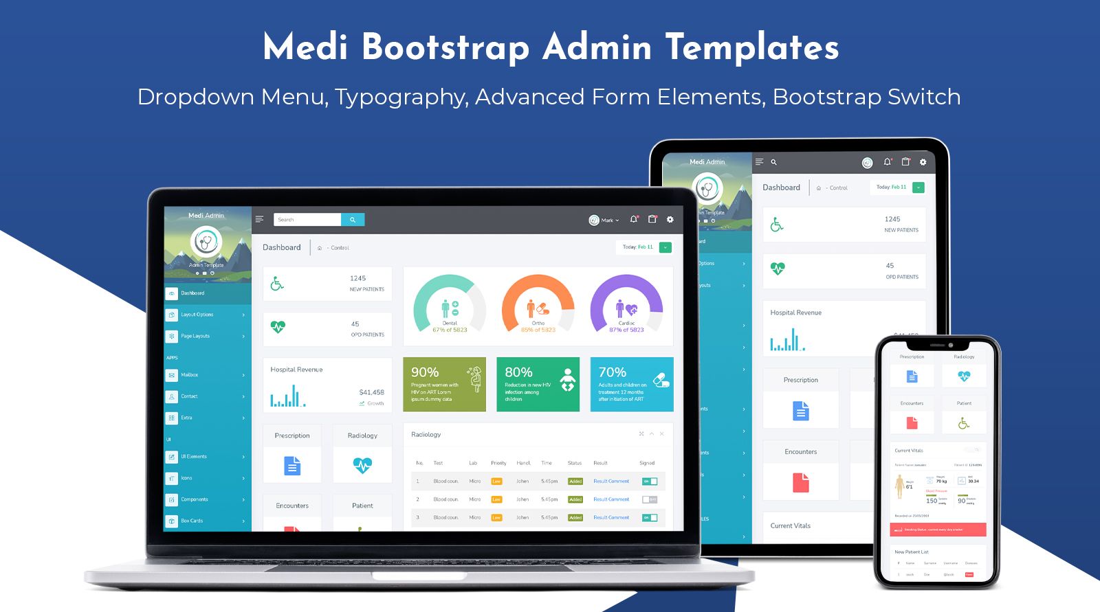 Medi Premium Admin Template With UI Framework For Web Apps Templates