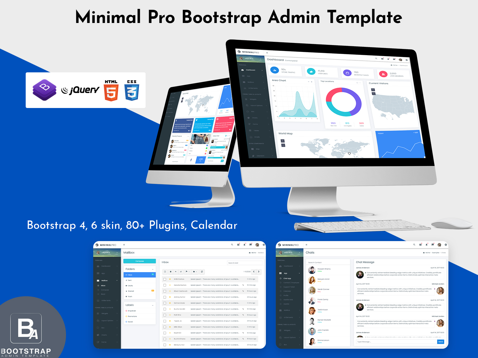 Minimal Pro – Bootstrap Admin Template