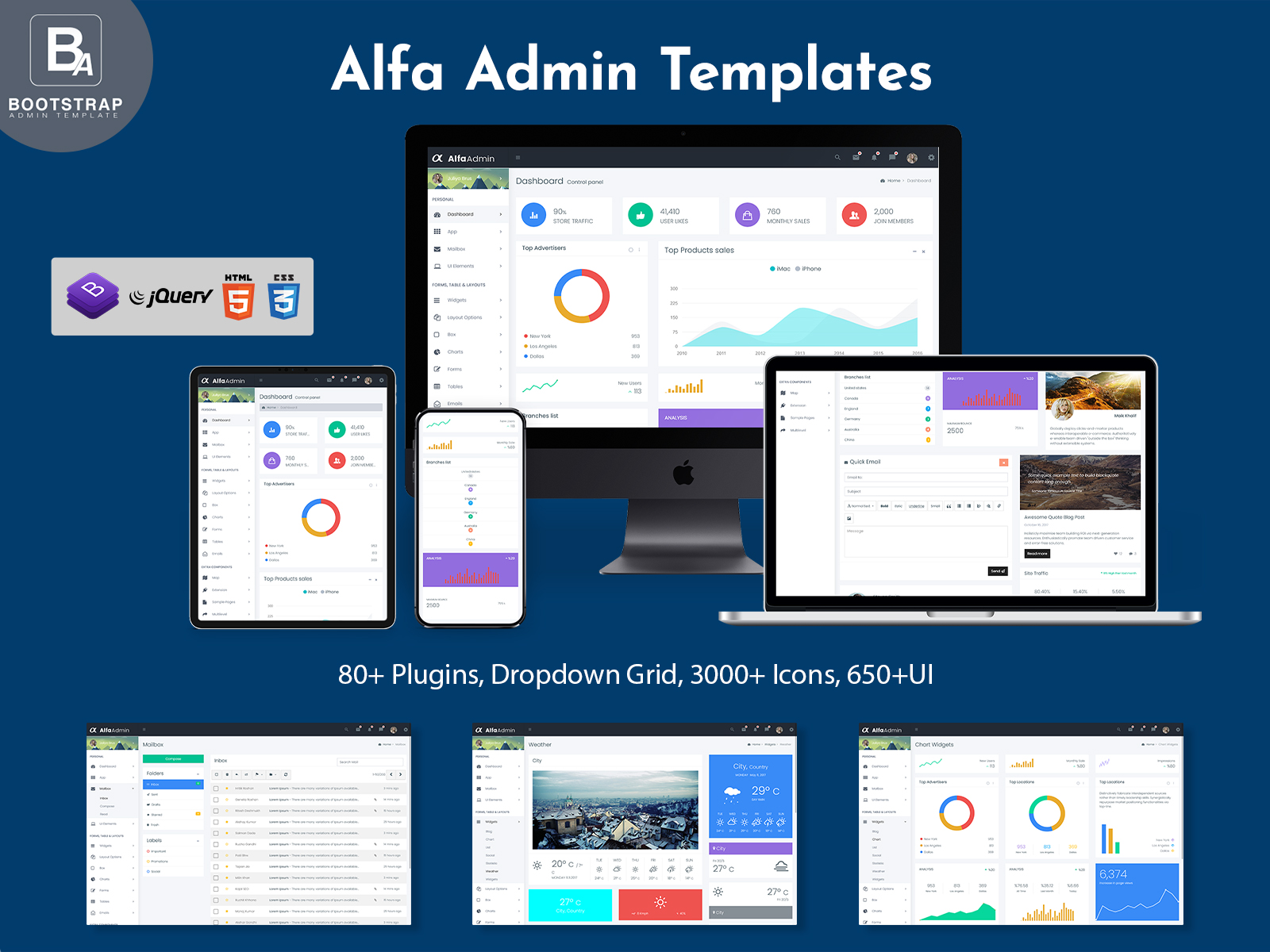 Alfa Admin Templates