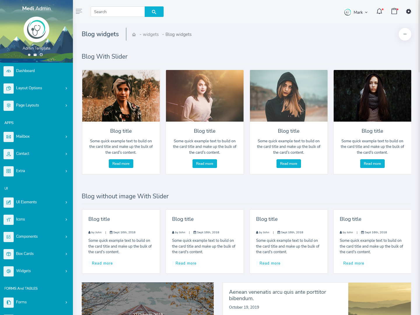 Admin Templates Bootstrap