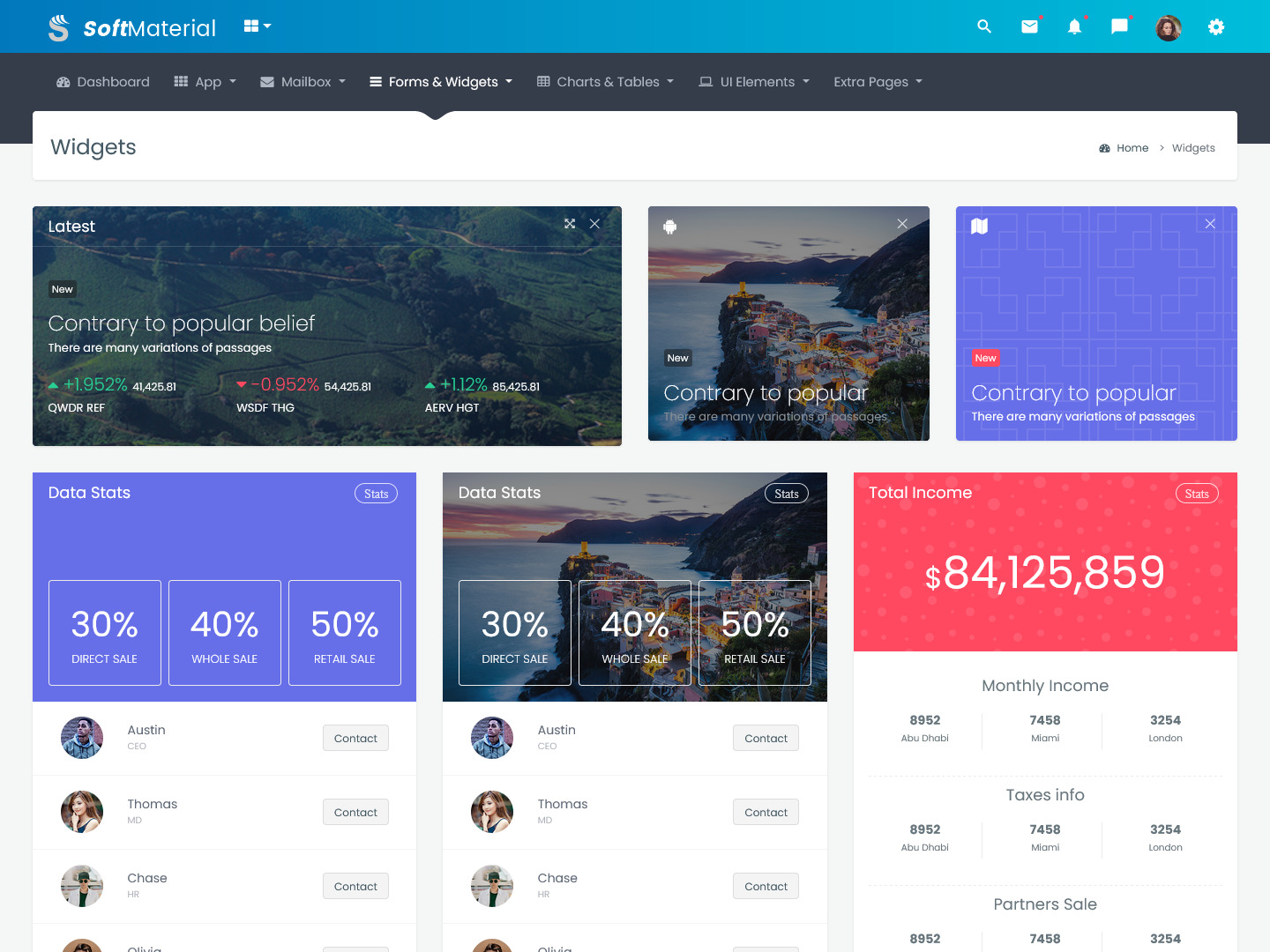 Premium Admin Dashboard