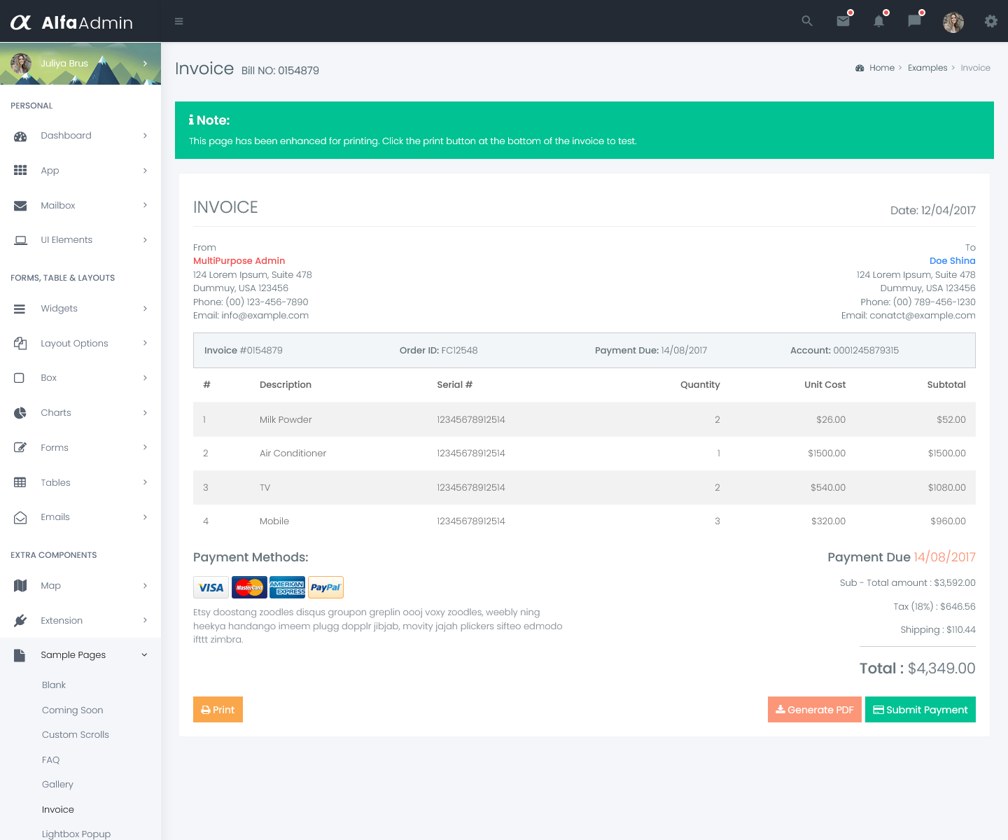 Alfa - The Perfect Bootstrap 5 Admin Template with Dashboard UI Kit