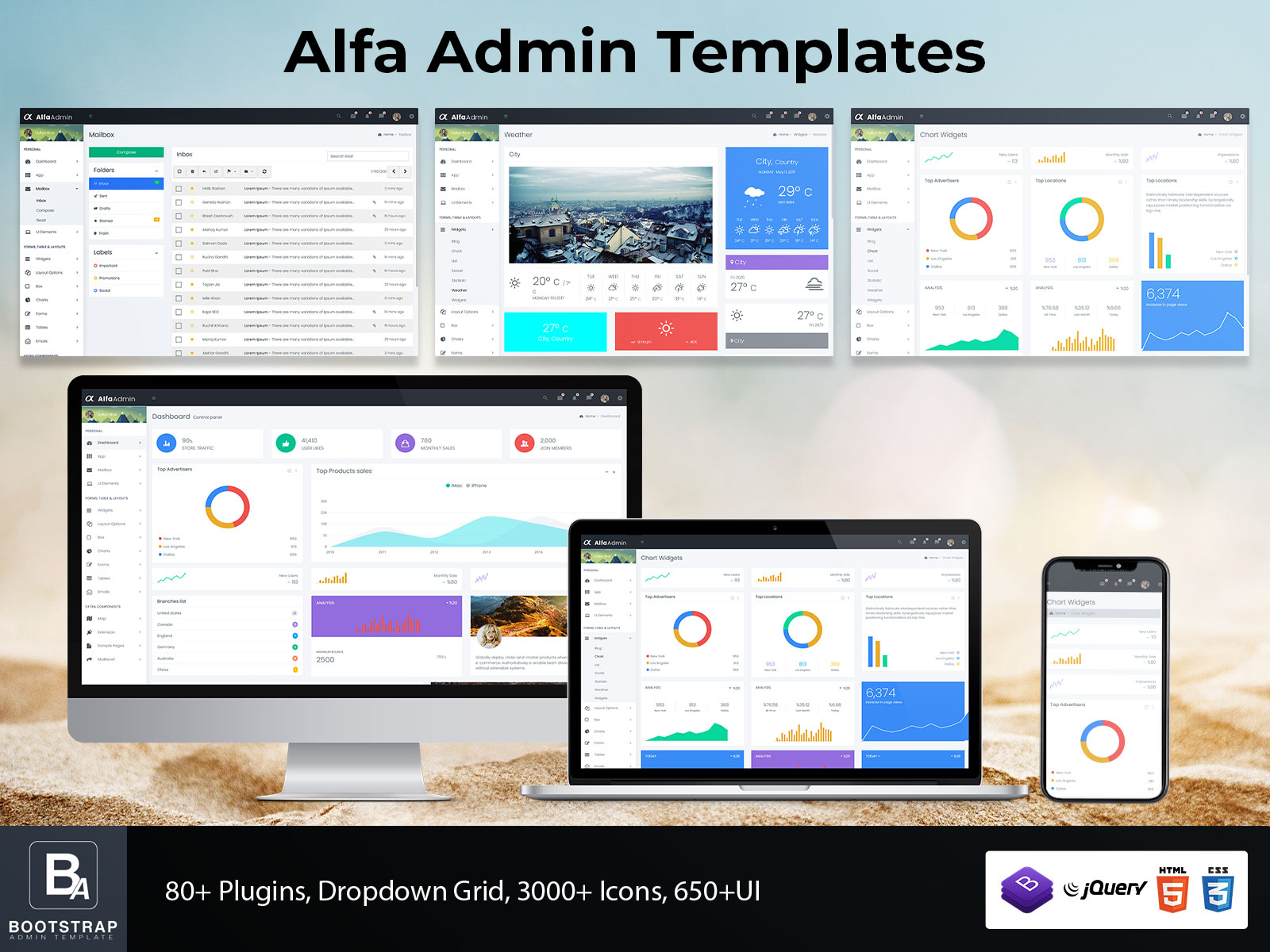 Alfa Admin Templates