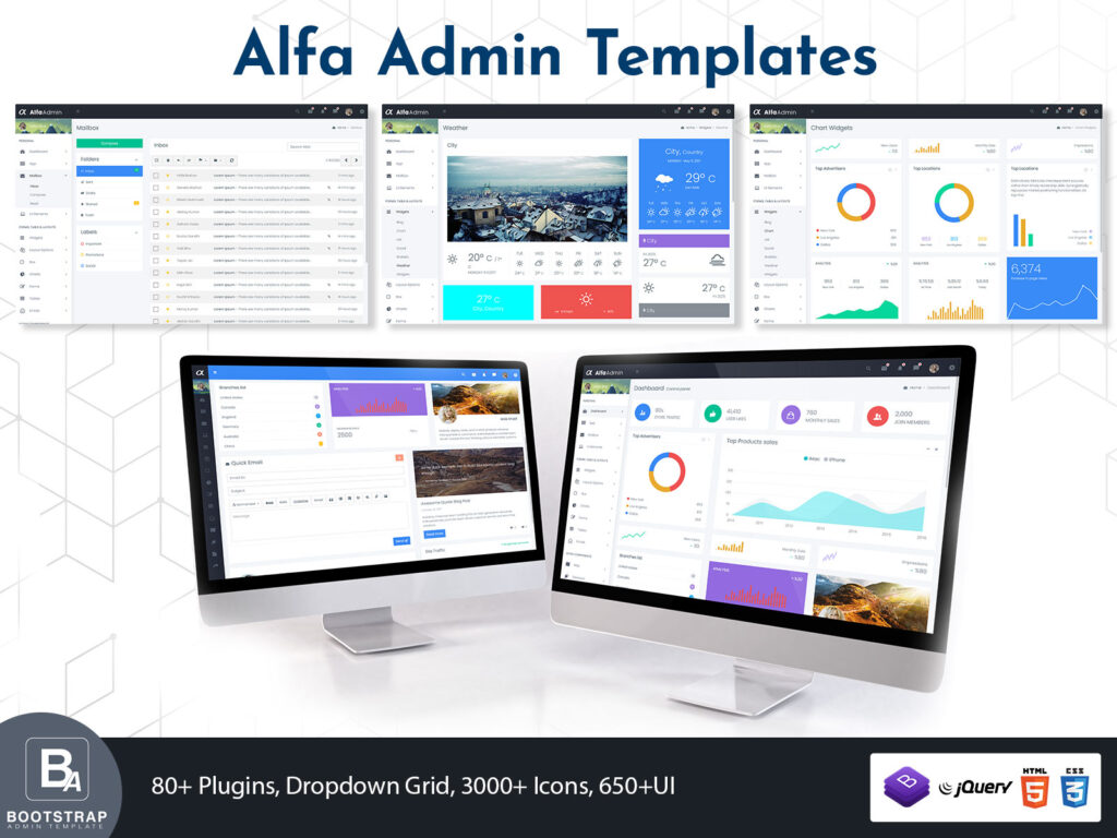 Alfa Admin Templates Bootstrap Admin Template