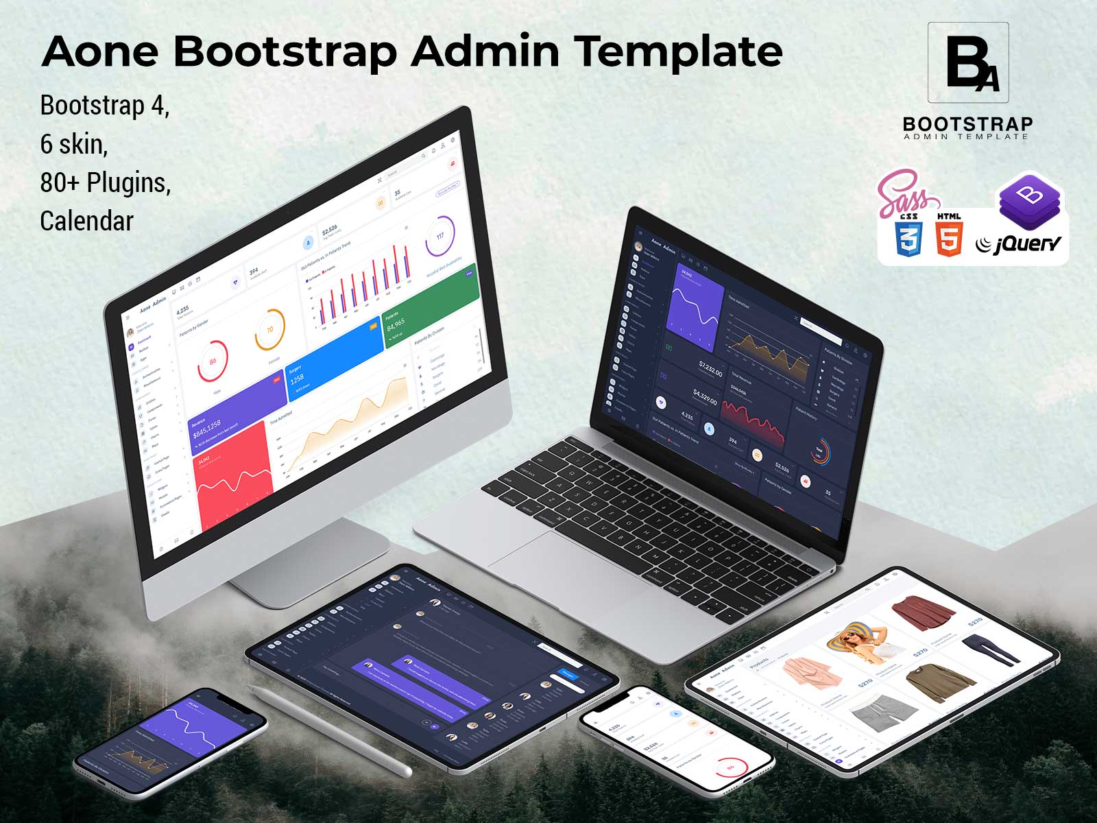 Aone Bootstrap Admin Template