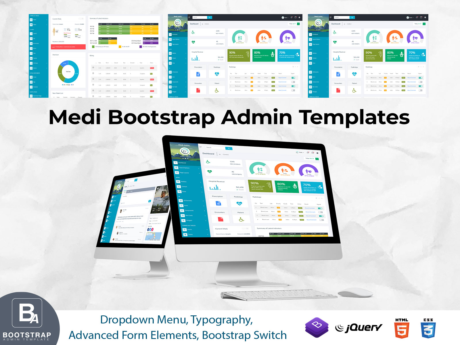 Medi Bootstrap Admin Templates