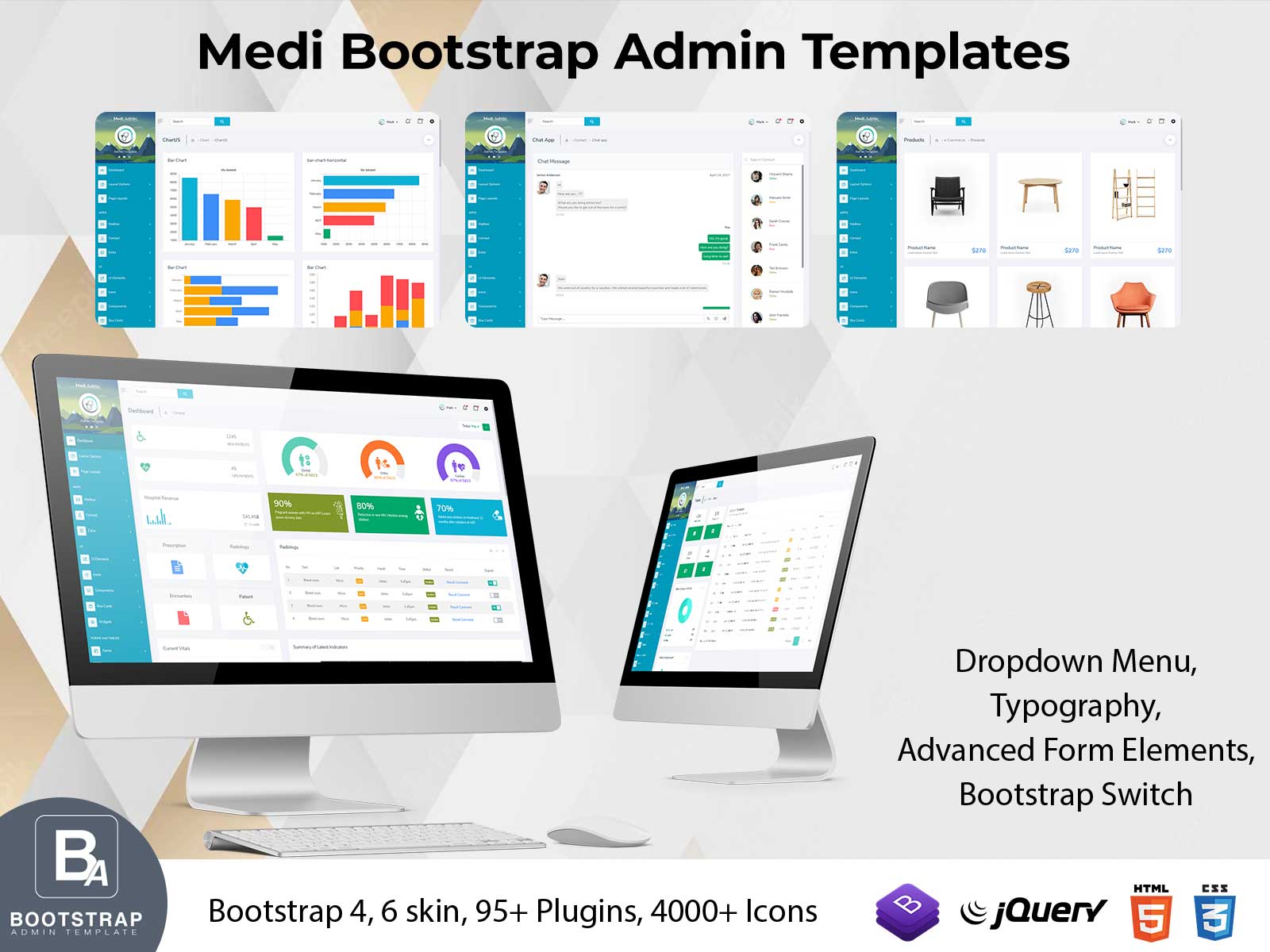 Medi Bootstrap Admin Templates