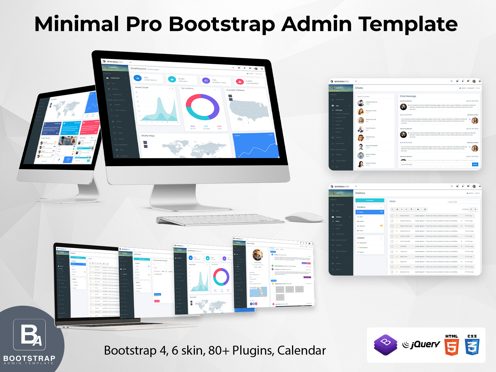 Minimal Pro Bootstrap Admin Template