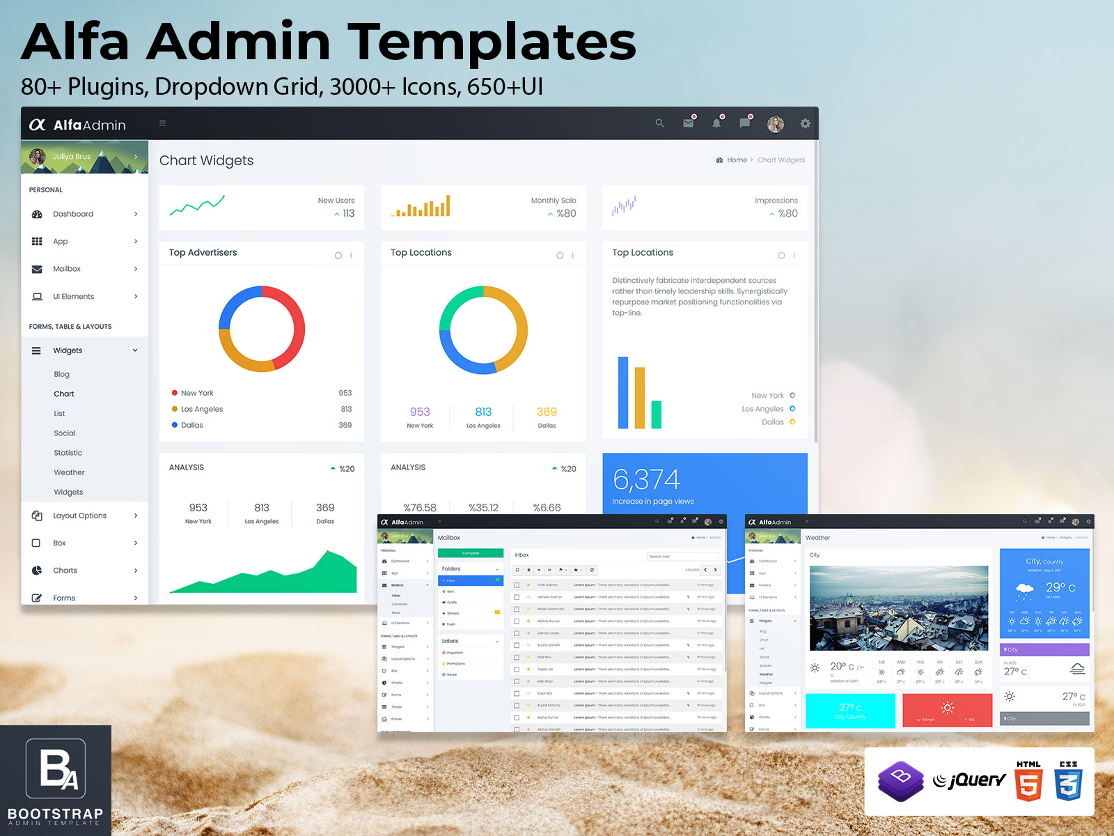 Alfa Admin Templates