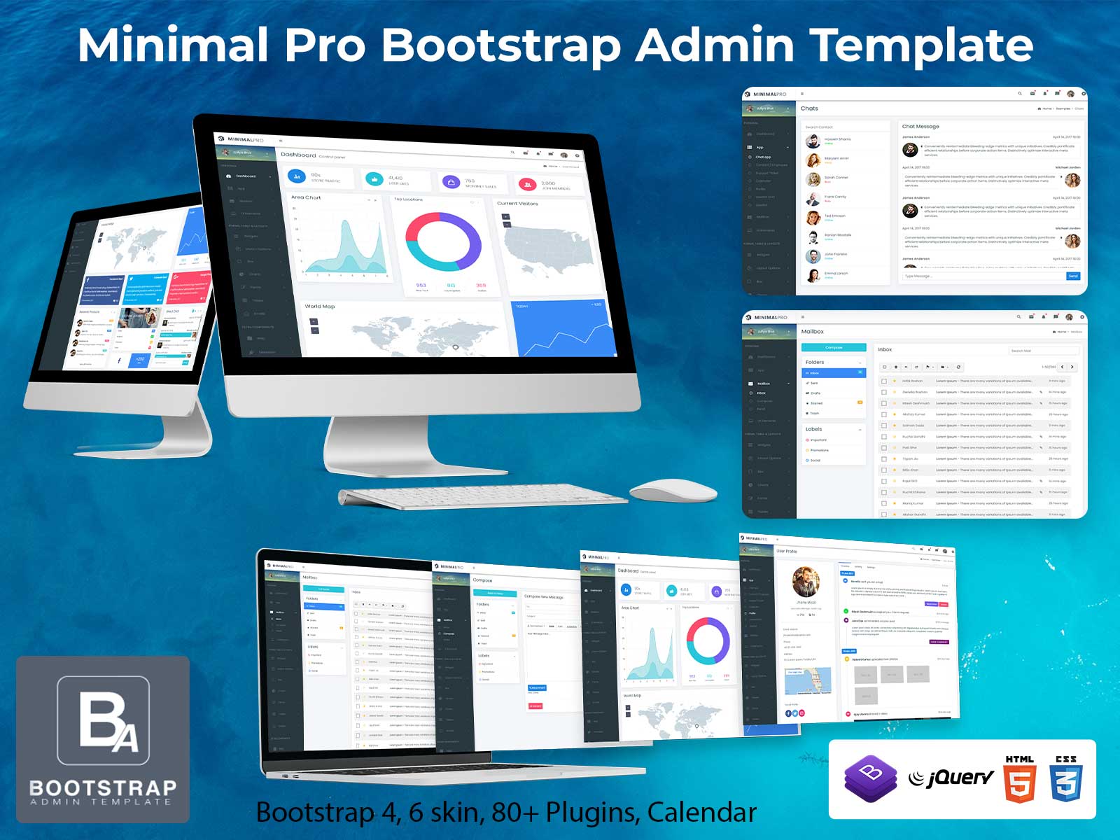 Minimal Pro Bootstrap Admin Template