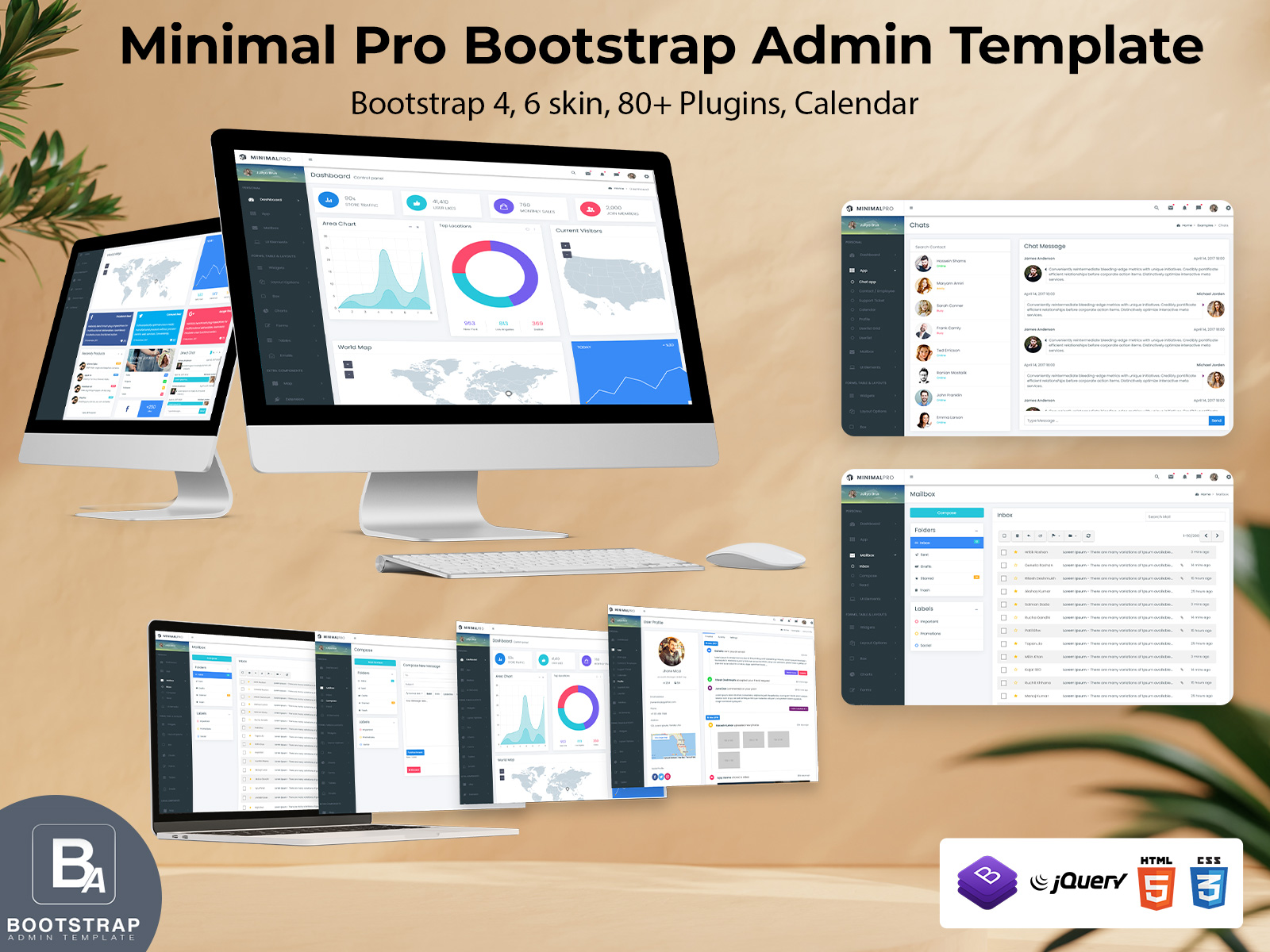 Minimal Pro Bootstrap Admin Template