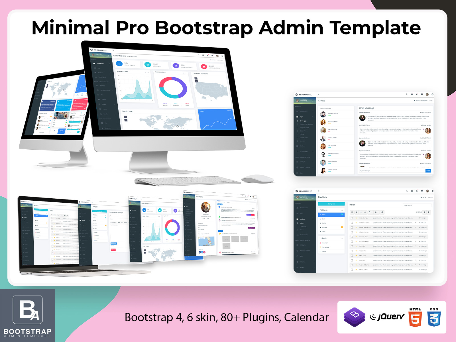 Minimal Pro Bootstrap Admin Template