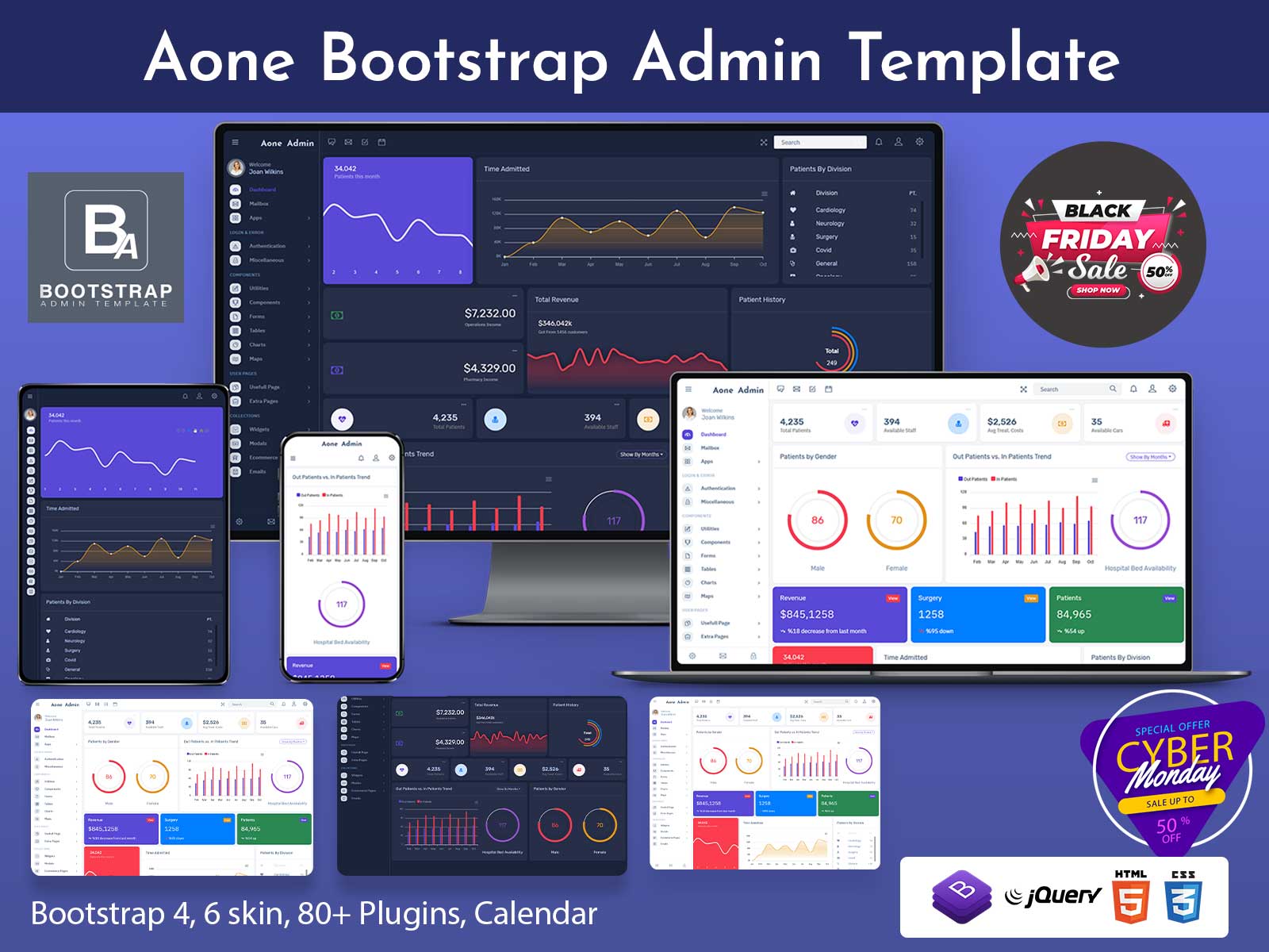 Aone Bootstrap 5 Admin Dashboard More Than 100+ Features